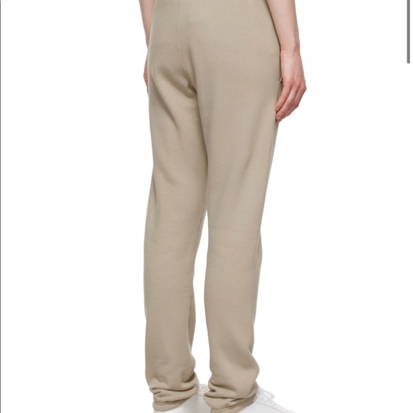 ✅ NWT UNISEX FEAR OF GOD Essentials lounge pants jogger pants Tan Taupe String - Picture 6 of 6